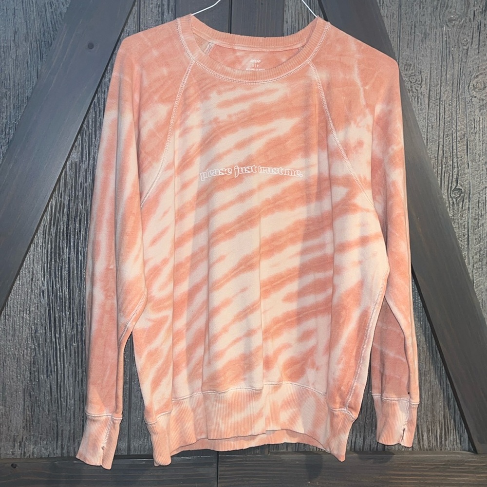 Aerie Distressed ‘Please Just Trust Me’ Sweatshirt